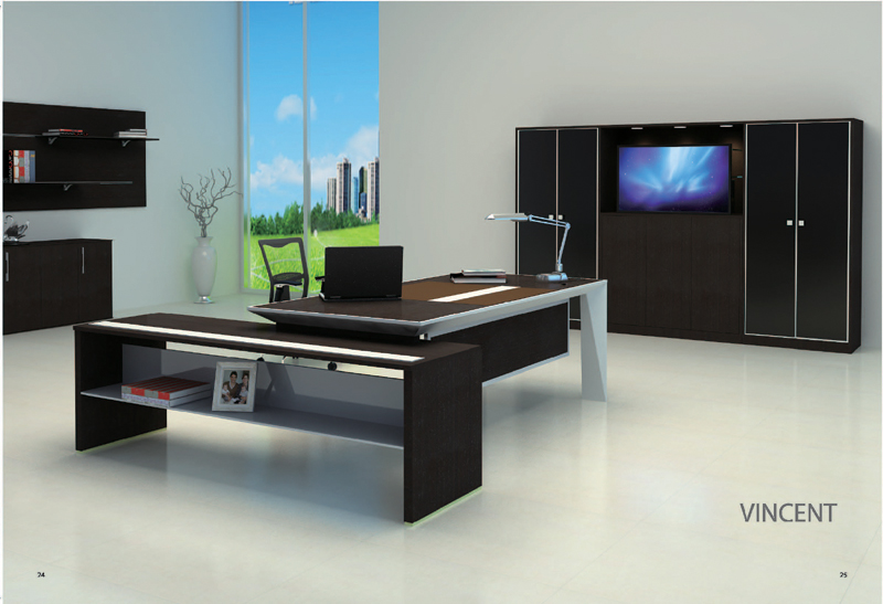 Office Desk|Fashion Executive Desk|Office Furniture|Vincent Series Executive Desk|�칫��|���̨